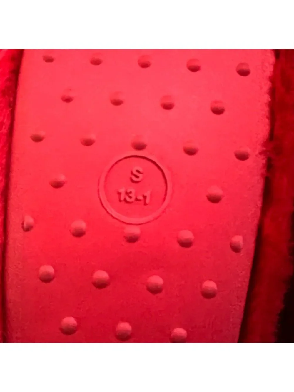 Kids Wondershop Red Ski Bootie Fuzzy House Slipper Sz S 13-1 NWT